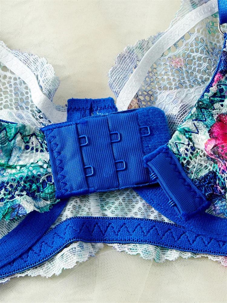 جنسي الملابس الداخلية الأزهار الدانتيل مجموعة الملابس الداخلية رومانسية المرأة الملابس الداخلية رقيقة جدا حمالة صدر ولباس داخلي مجموعة 2 قطعة الملابس الداخلية المثيرة جذابة