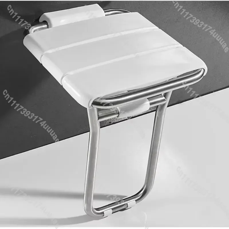 Foldable Wall Mounted Shower Seat Non Slip Bathroom Bench Space Saving Folding Chair for Elderly Disabled Small Bathrooms