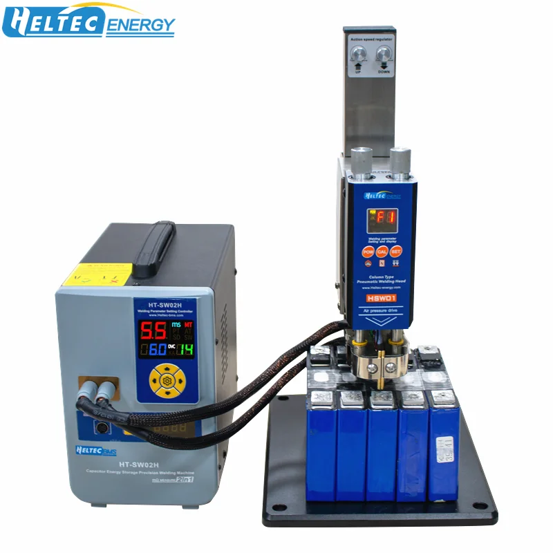 Heltec HT-SW02H 7000A Battery Spot welder/42KW battery spot welding machine with Pneumatic battery weld head/Parallel Weld Head