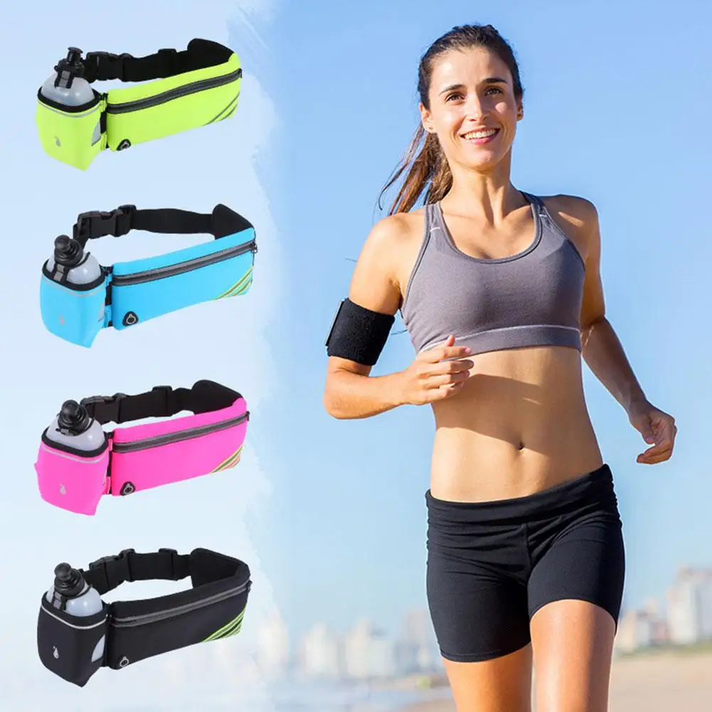 

Outdoor Sports Reflective Fitness Waist Pack Multi-functional Fishing, Mobile Kettle With Waterproof Hiking Bag Phone Adjus Q5V8