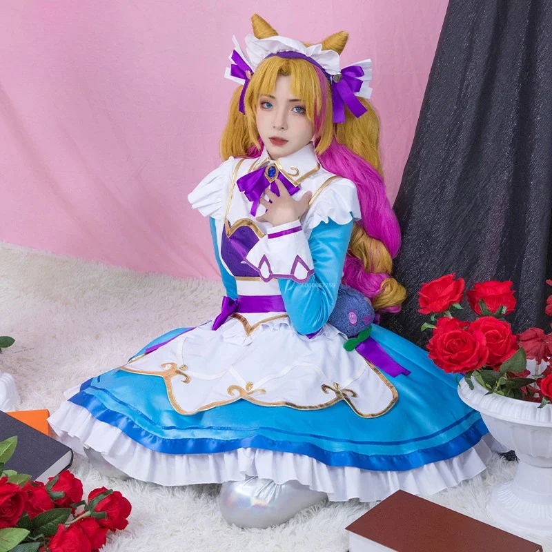 League of Legends/LOL Game Gwen Cosplay Costume Cosplay Anime Cafe Cutie Sweet Lolita Dress Maid Outfit For Women Girls