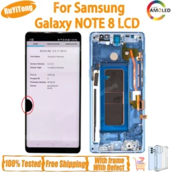 Pantalla AMOLED de 6,3 pulgadas para Samsung Galaxy Note 8 pantalla LCD SM-N950F N950A N950U N950F/DS LCD con pantalla de defectos