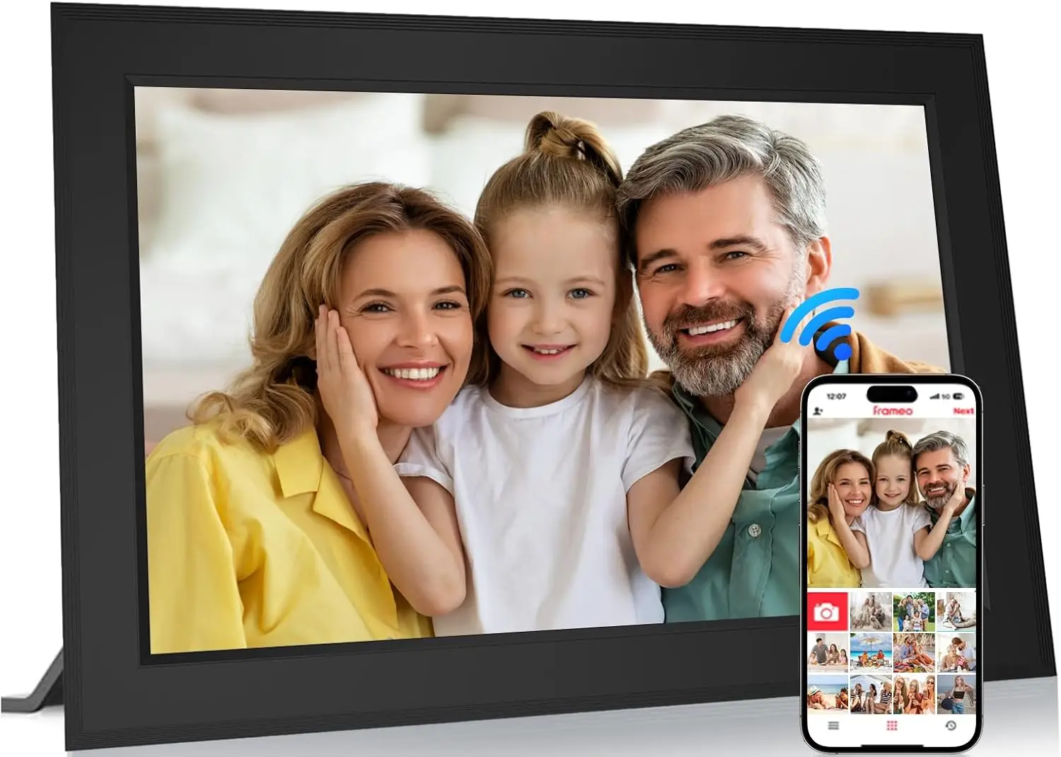 

10,1-дюймовая цифровая фоторамка Smart WiFi с сенсорным IPS-экраном HD 1280x800