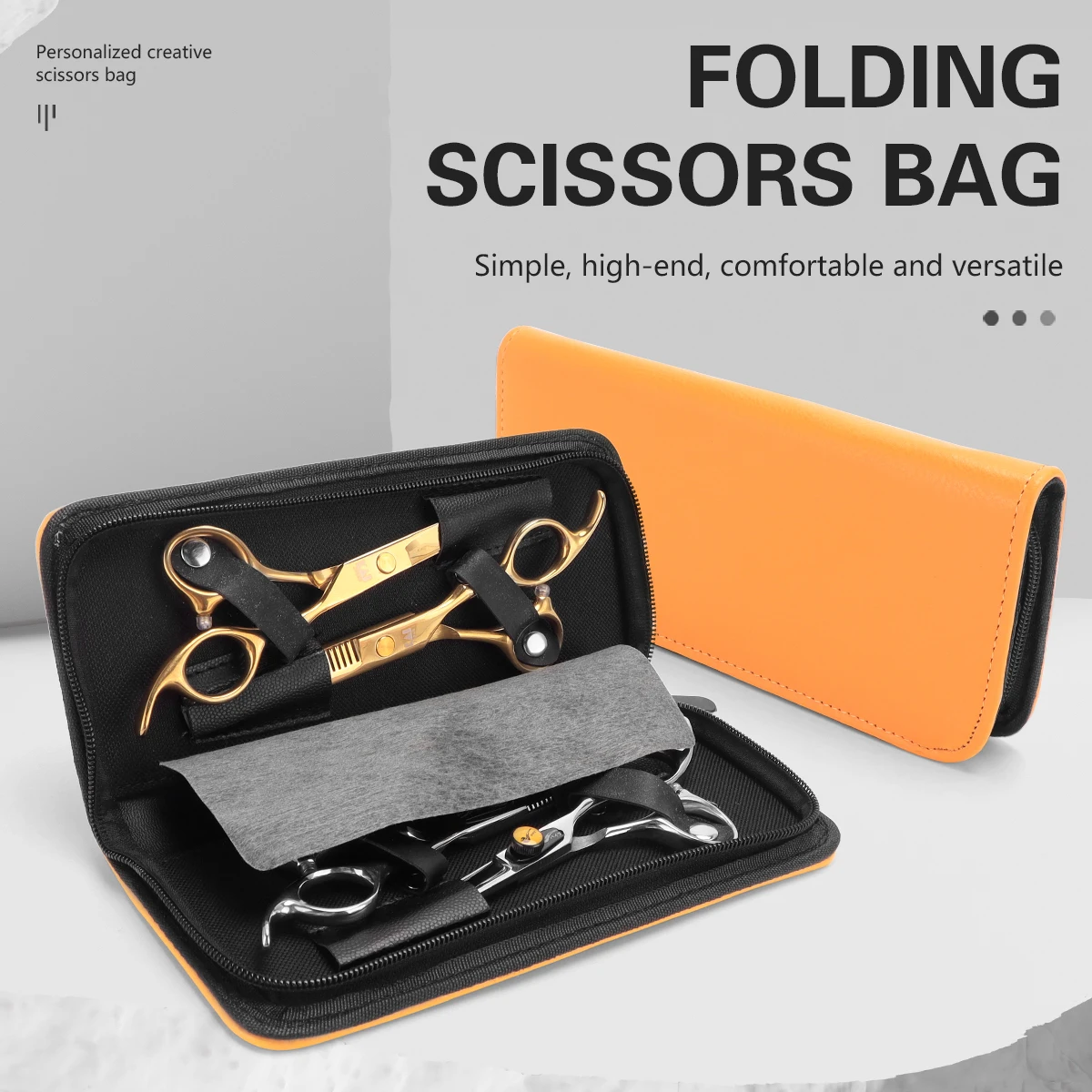 Haircut Scissors Bag Hairdressing Tools Shears Kit Package Coiffeur Hair Cutting Clipper Holster Packet Styling Accessories
