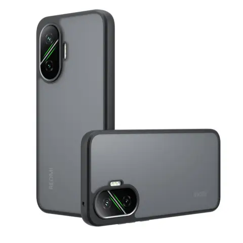 Redmi Turbo 4 Pro 케이스 Turbo4 Pro 커버 용 간단한 검정색 매트 쉘 Poco F7 Turbo4 Pro 용 지문 방지 전화 케이스 케이스