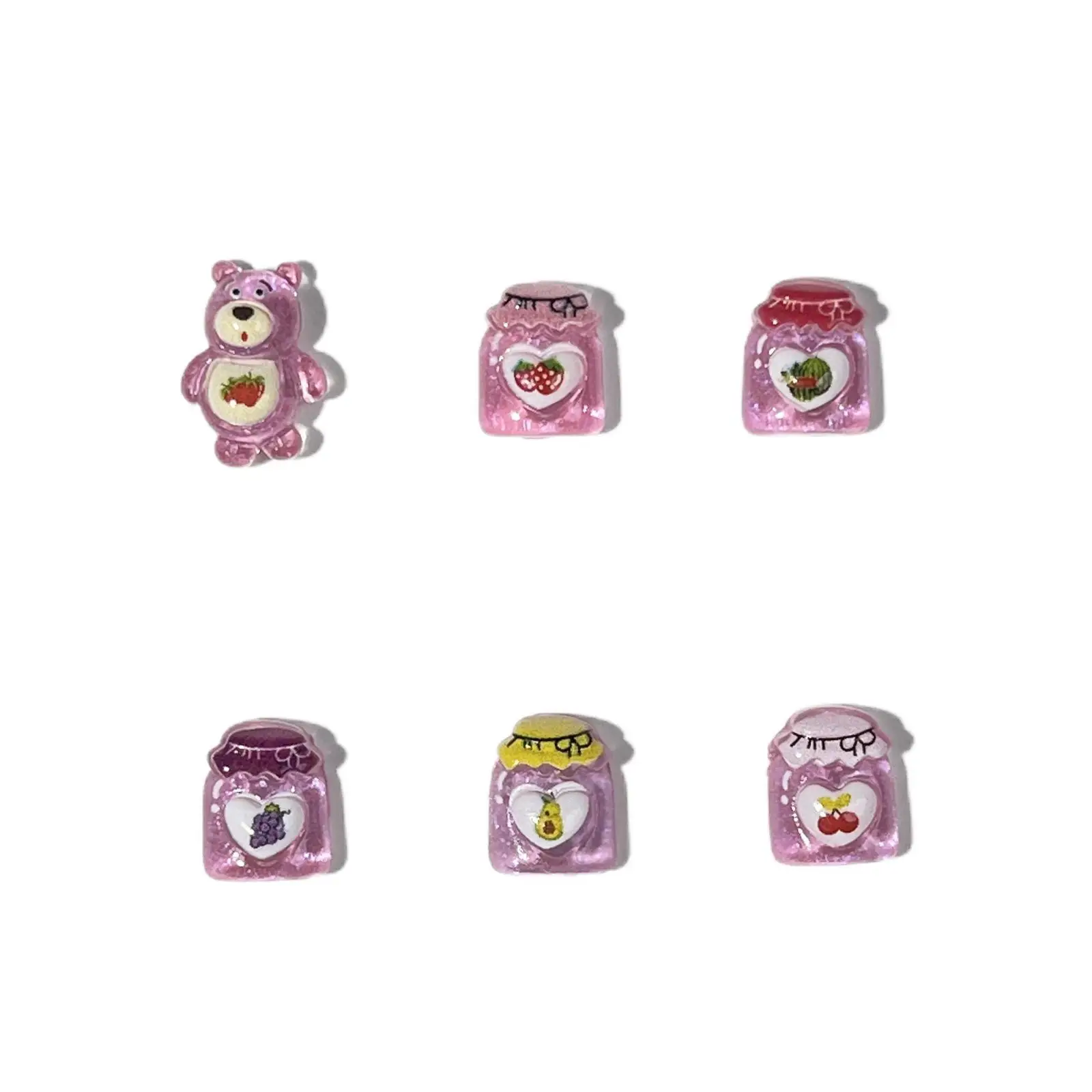 20 peças amuletos de unhas de desenho animado disney lotso para fazer unhas diy kawaii decoração de arte de unhas de resina fofa