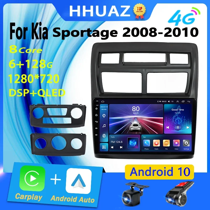 

2Din Android 10 Carplay Car Radio Multimedia Video Player For Kia Sportage 2 2008-2010 Navigation GPS Head Unit