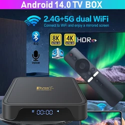 Android 14 TV Box TV98 Pro Allwinner H313 czterordzeniowy 2GB 16GB 8K 4K podwójny Wifi6 BT5.0 pilot głosowy 2GB 8GB inteligentny dekoder iptv