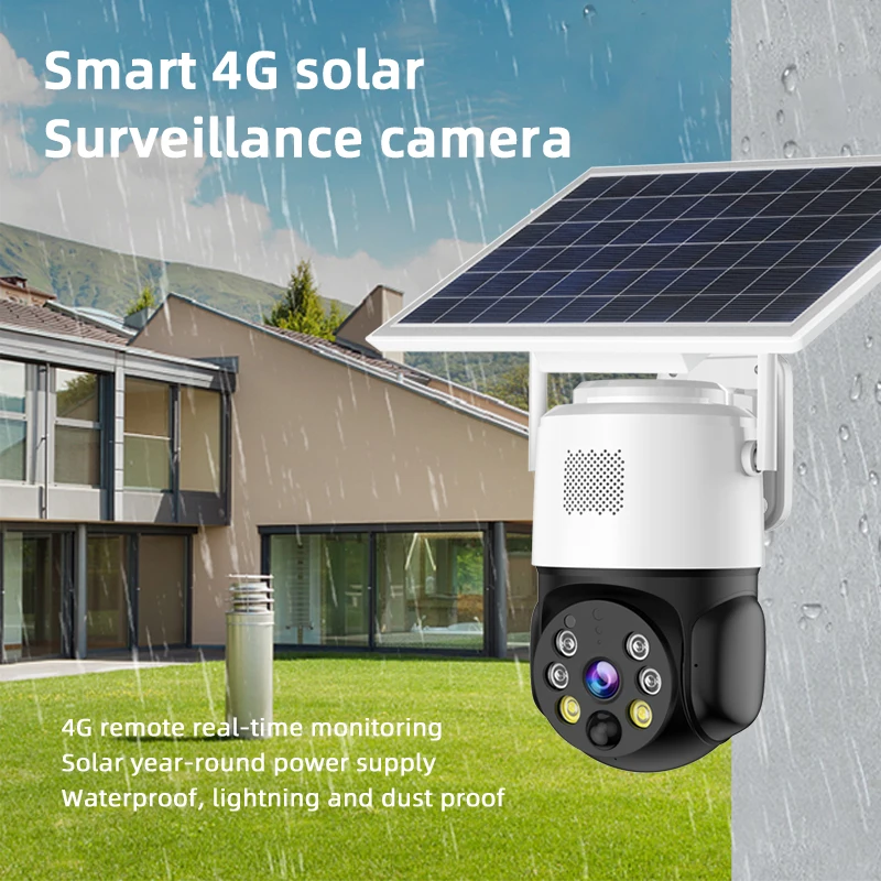 

Smart WIFI or 4G optional solar monitoring outdoor waterproof and lightning-proof camera mobile phone remote voice intercom