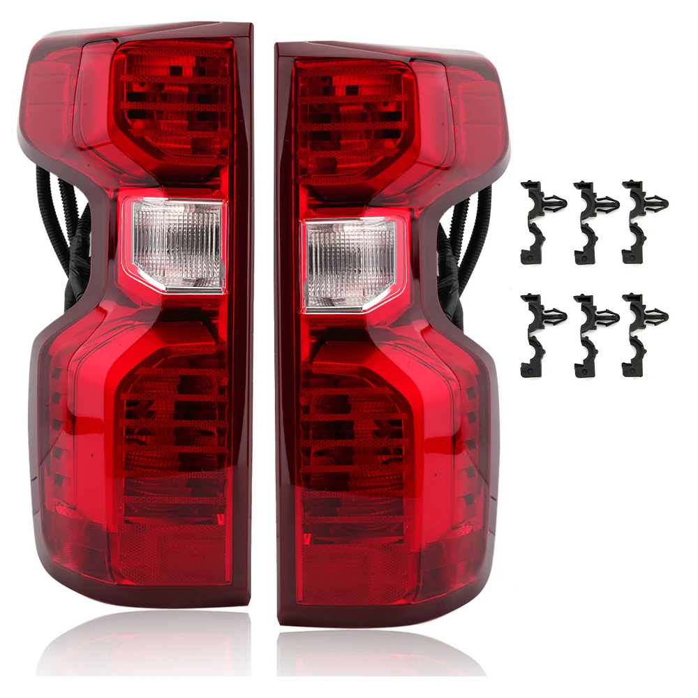 Car Accessories Modified Taillight Rear Light  Lamp Dynamic Sequential Halogen   For Chevy Silverado 2019 2020 2021