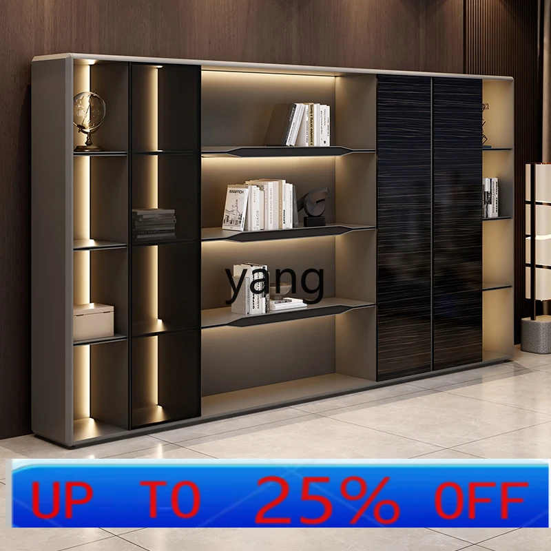 

LH Boss Office File Cabinet Chairperson Office Furniture Background Cabinet Atmospheric Wood Glass Door