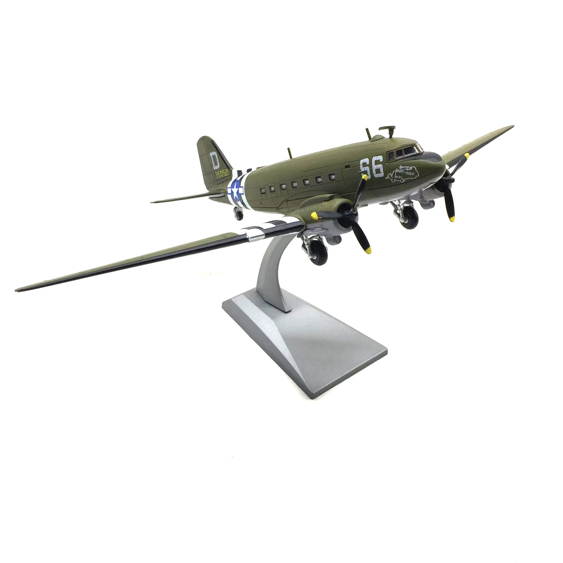 

Diecast Scale 1:100 Nsmodel Douglas C-47 DC3 Transport Fighter Simulation Alloy Aircraft Model Collection Toy Gifts