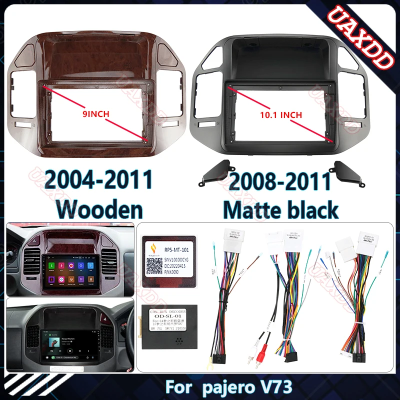 

Автомобильный DVD-радиоприемник Android стерео экран приборной панели видеоплеер жгут с кабелем рамка для 2004-2011 MITSUBISHI PAJERO V73 9 дюймов
