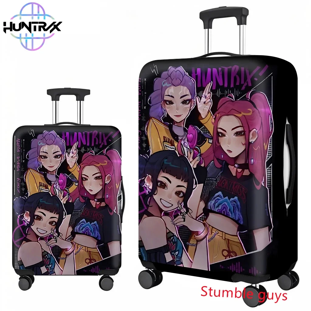 

Kpop Demon Hunters Suitcase Cover Anime Style Protector Fits 18-32 Inch Travel Luggage