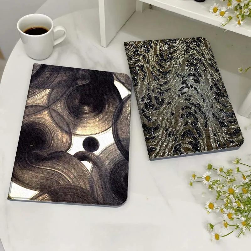 

Black Gold Sequin Pattern Tablet Case For Samsung Galaxy Tab S7 S8 S9 S10 FE Lite Gift