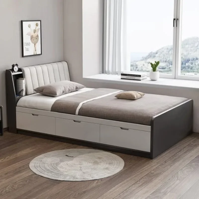 

American Style Hotel Bed Fashionable Storage Confortable Simple Bed Ltalian Style Full Body Cama De Casal Living Room Furniture