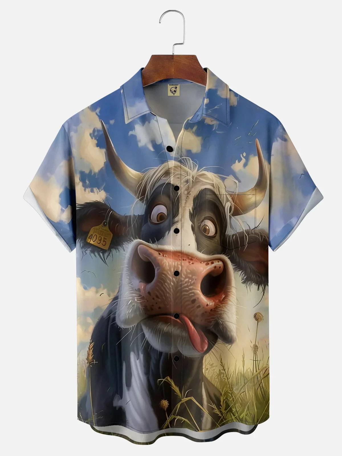 Camisa divertida con estampado 3D de dibujos animados para hombre, Tops de manga corta de secado rápido, ropa informal de verano, camisas de moda urbana