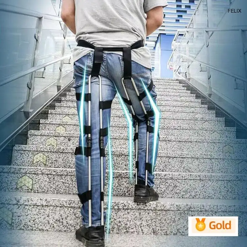 

100Kg Portable Sports Seat Exoskeleton Belt - Multifunctional Invisible Wearable Fishing Stool for Human Body Support