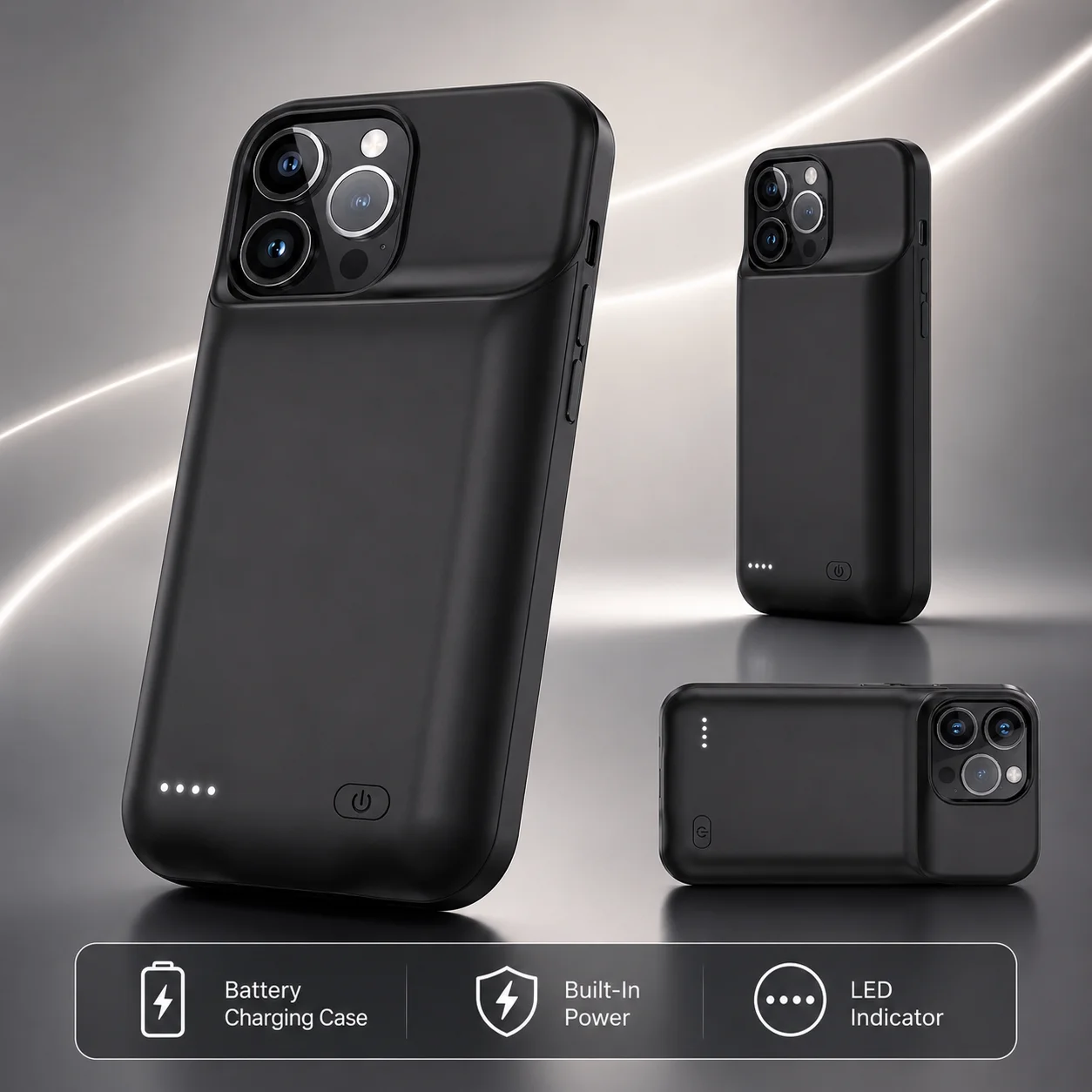Battery Case for iPhone 15 14 13 Pro Max 12 Mini XS Max XR 8 7 Plus SE2 SE3 Portable Charging Power Bank Cover Backup