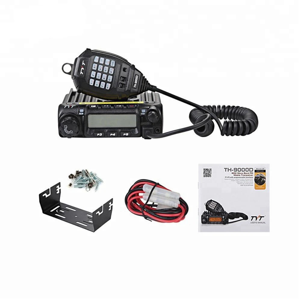 TYT TH-9000D PLUS 45W 60W High Power Car Radio Single/Mono Band 136-174 or 220-260 or 400-490MHz long range Transceiver