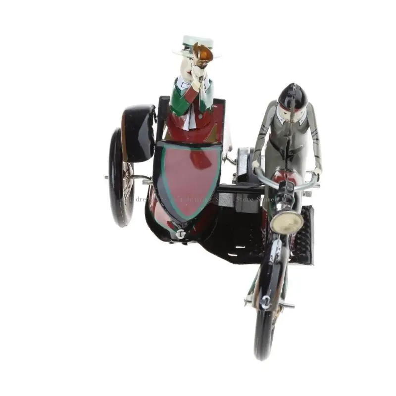Cool Motorcycle Wind-up Toy Kids Birthday Holiday Gift Infanzia Ricordando regali motociclisti colorati con giocattolo sidecar