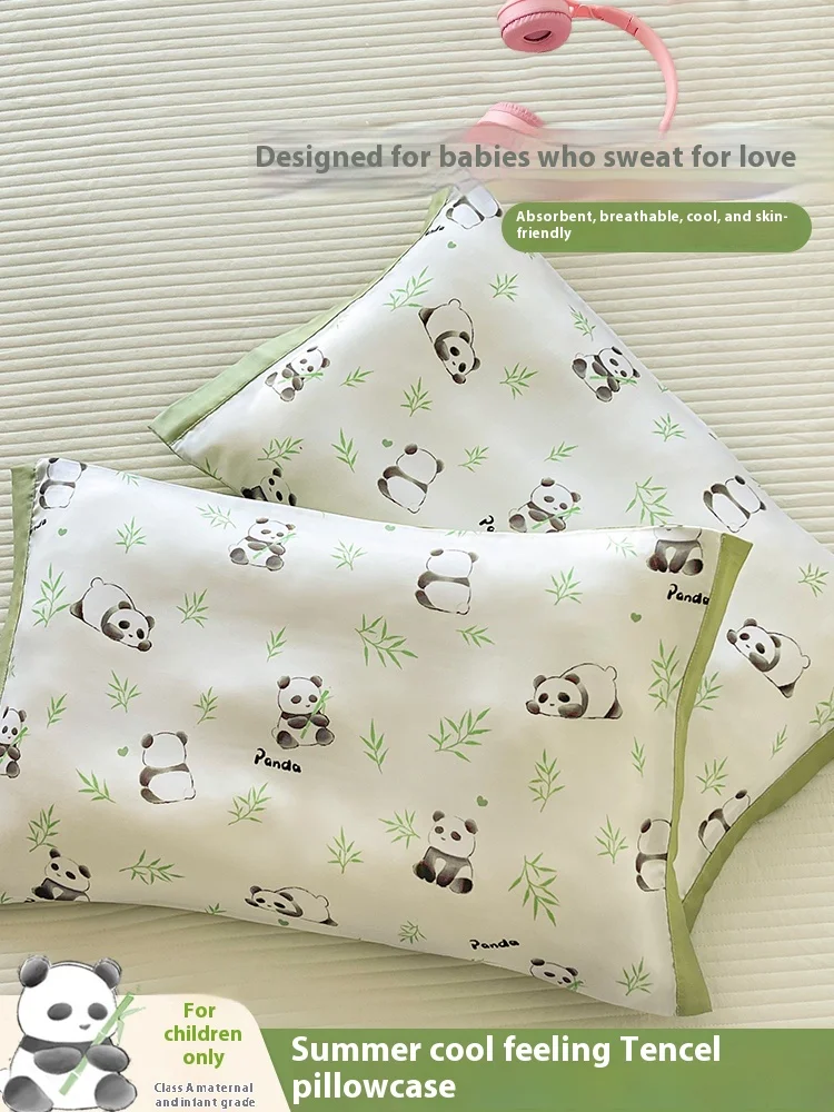 

Pillowcase 30x50 pair of ice silk pillowcases for primary school students cartoon pillow core liner cover single