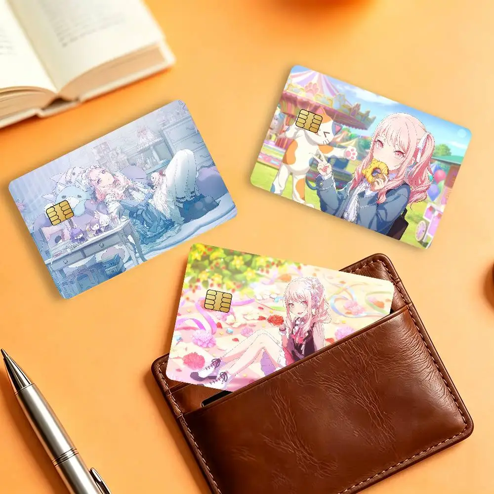Singer A-Akiyama M-Mizuki Matte Card Stickers For Credit Cards Debit Cards And Transit Cards 4Pcs