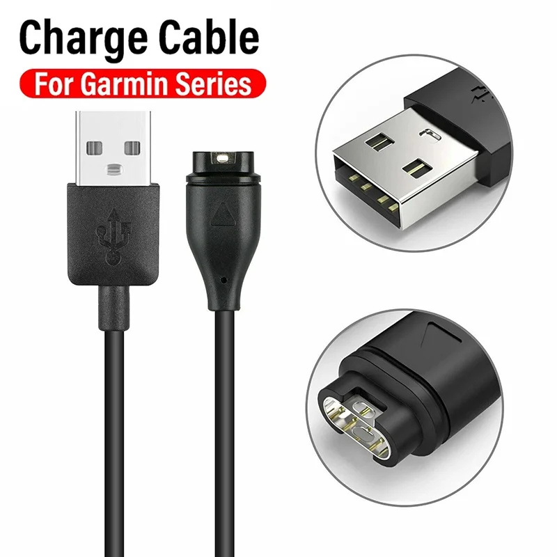 USB Watch Charging Cord For Garmin Fenix 7 7S 7X 6 6S 6X 5 5S 5X Forerunner 945 935 245 255 Charger Dock With Plug Cover Base