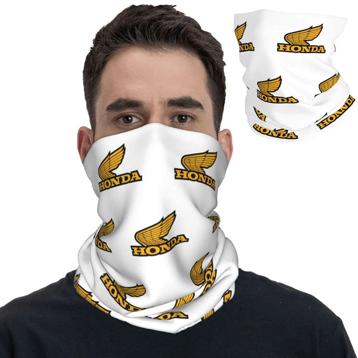 Cars And Clubs Hondaed Racing Bandana Neck Cover Printed Mask Scarf Multi-use Headwear Riding Unisex Adult All Season