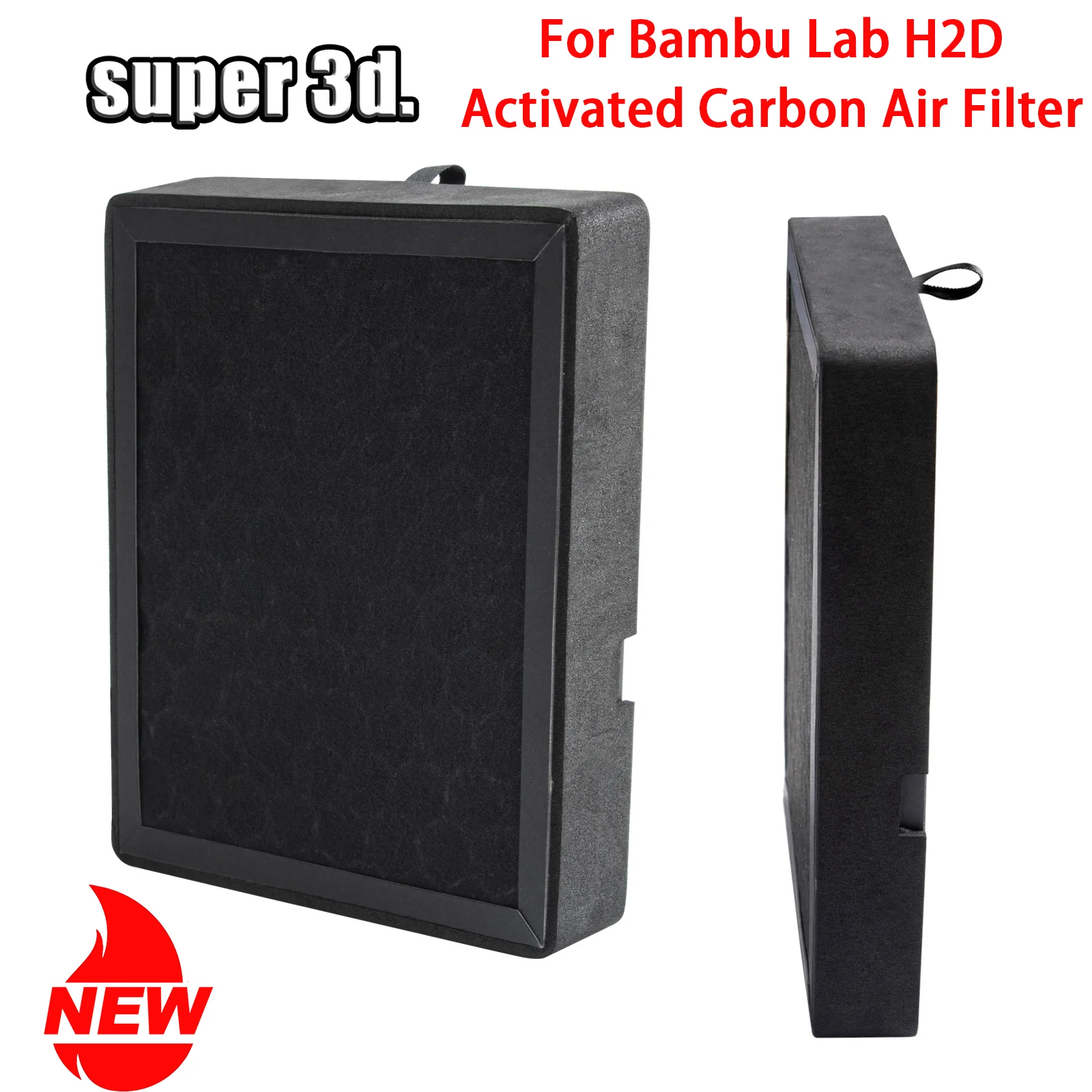 

1/2/5 шт. для Bambu Lab H2D фильтр с активированным углем, сменный фильтр для очистки воздуха для бамбукового лабораторного h2d 3D-принтера, запчасти Bambulab