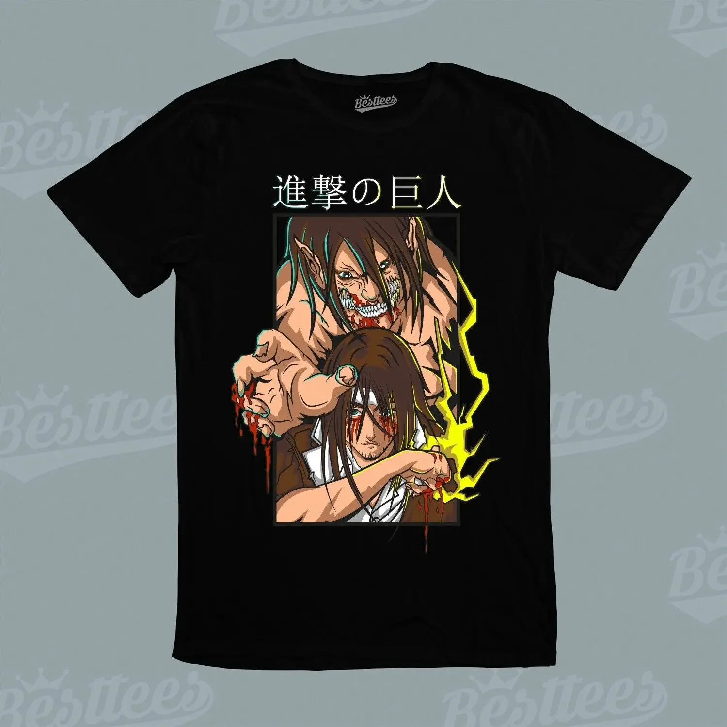 Kids / Men/Women Japanese Anime Attack on Titan Eren Yeager Hurt Graphic T-Shirt