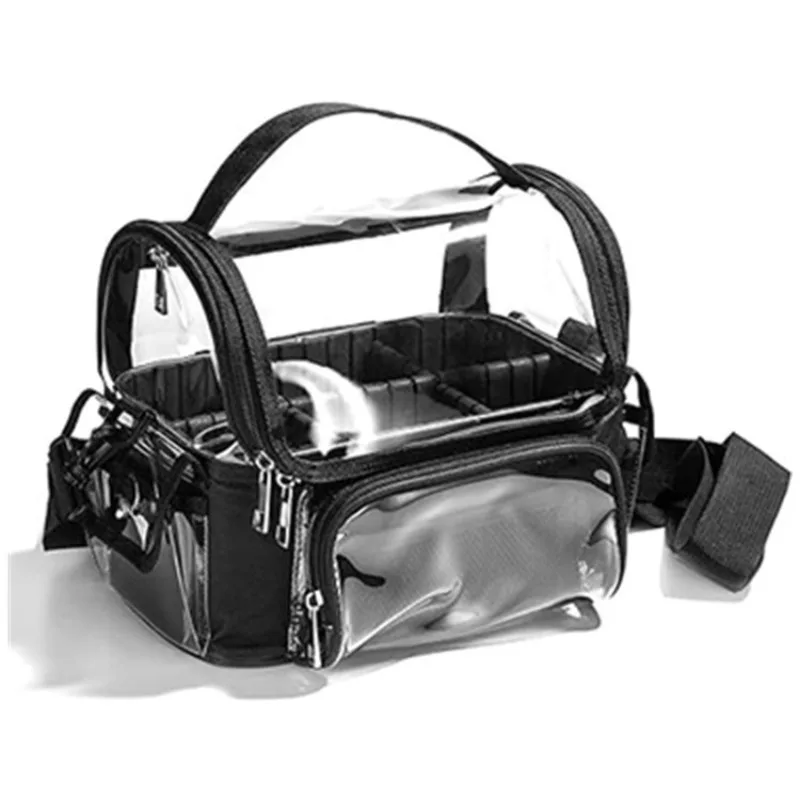 Caja de maquillaje simple y práctica, soporte para brochas de maquillaje de PVC transparente, bolsa de almacenamiento de herramientas de maquillaje, bolsa de maquillaje