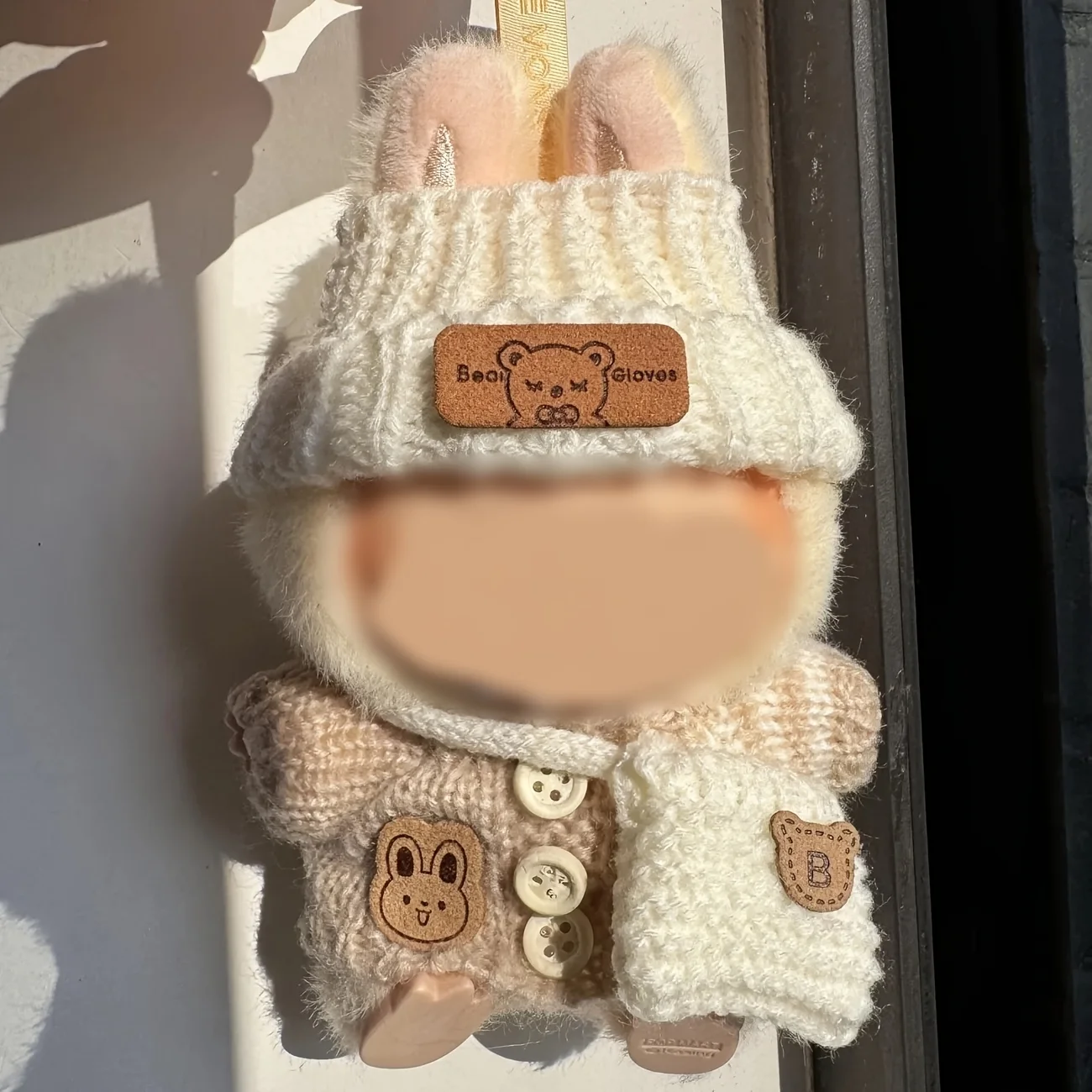 ملابس دمى ل Labubu الزي V1 V2 V3 17 سنتيمتر دمى الجلوس اكسسوارات نظارات الملابس مصمم الاطفال هدية سترة قبعة مجموعة الحقائب #5