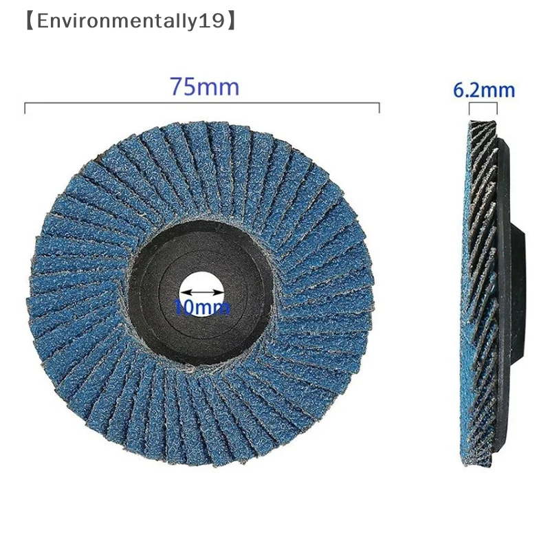 1pc 75mm 3 Polegada disco de lixamento aba plana 80 grit rebolos lâminas corte madeira para moedor ângulo