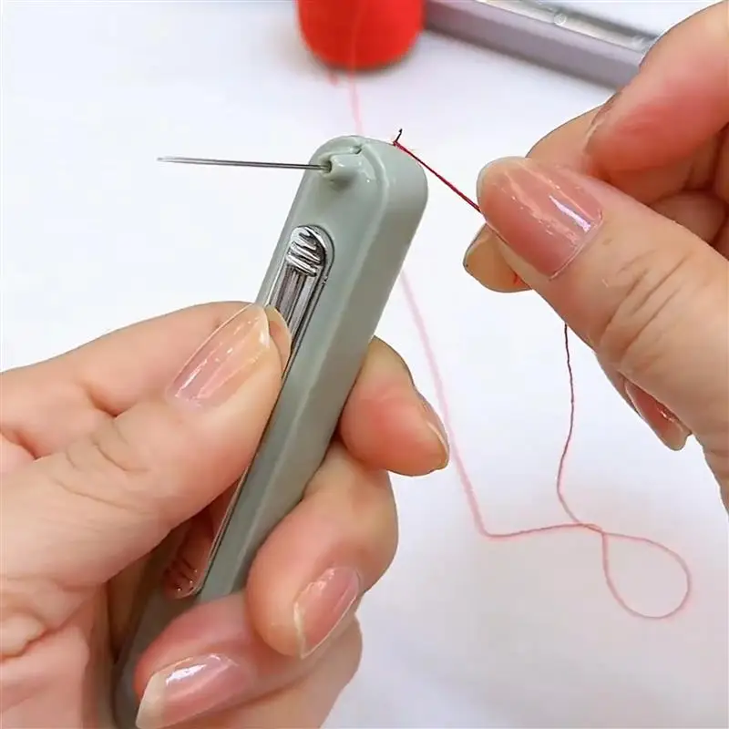 Portable Two-in-One Thread Tool for Elderly People Sewing Needle And Thread Cutter Multi-Functional Handcraft Sewing Tool