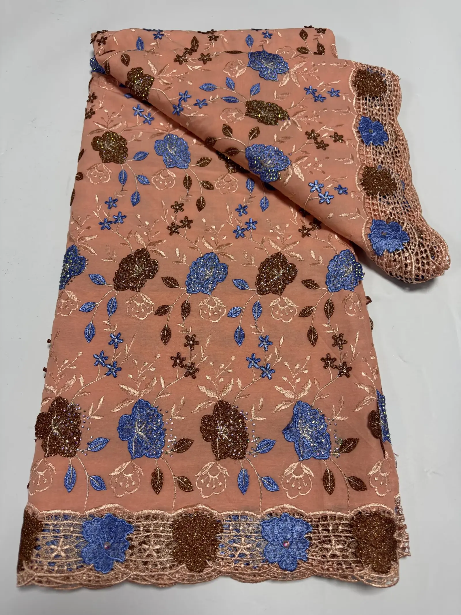 

Swiss Guipure Lace Fabric With Stones 2026 Hot Sale New African Nigerian French for High End Wedding Party Bride Sewing Dresses