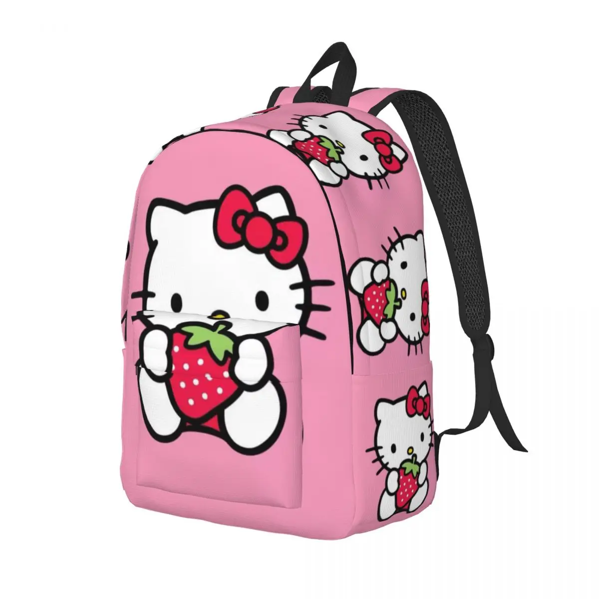 Custom Sanrio Hello Kitty Laptop Backpack Women Men Fashion Bookbag for School College Student Cartoon Bags