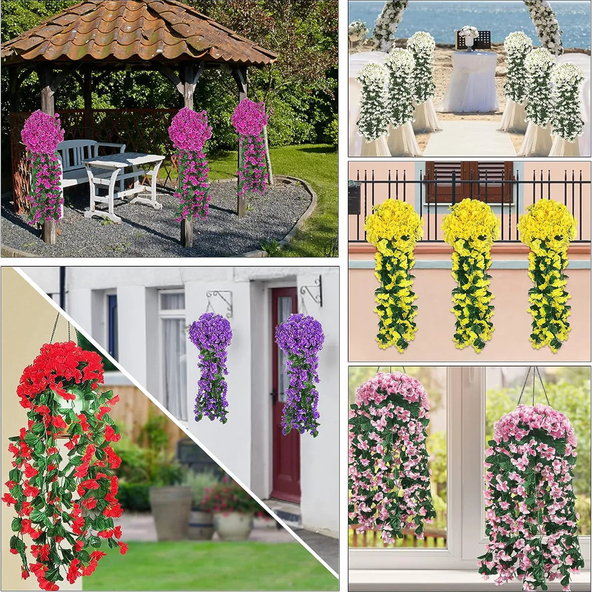 Künstliche Blumen rebe Rose nach Hause Wand dekoration Hochzeit im Freien Bogen Szene Dekorationen und Weihnachts feier Pflanzen – Detail 2