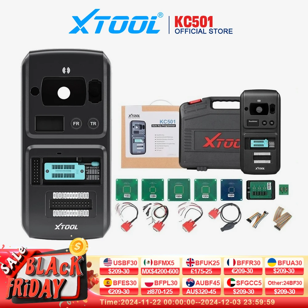 XTOOL KC501 Professional Car Key & Chip Programmer For Benz Infrared Key ECU Reader EEPROM Chip Reading Works With X100PAD3 MAX