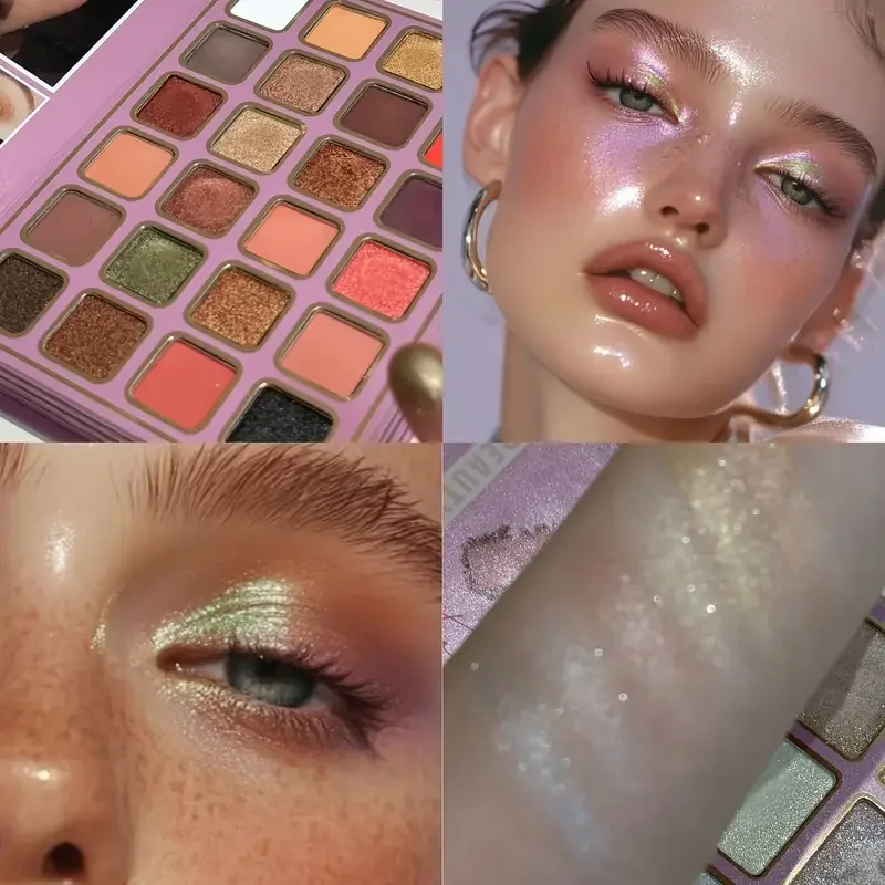 78 Colors Glitter Eyeshadow Palette Matte Waterproof Bookish Eyeshadow Palette Collection Blush All-in-One Multi-Color Makeup