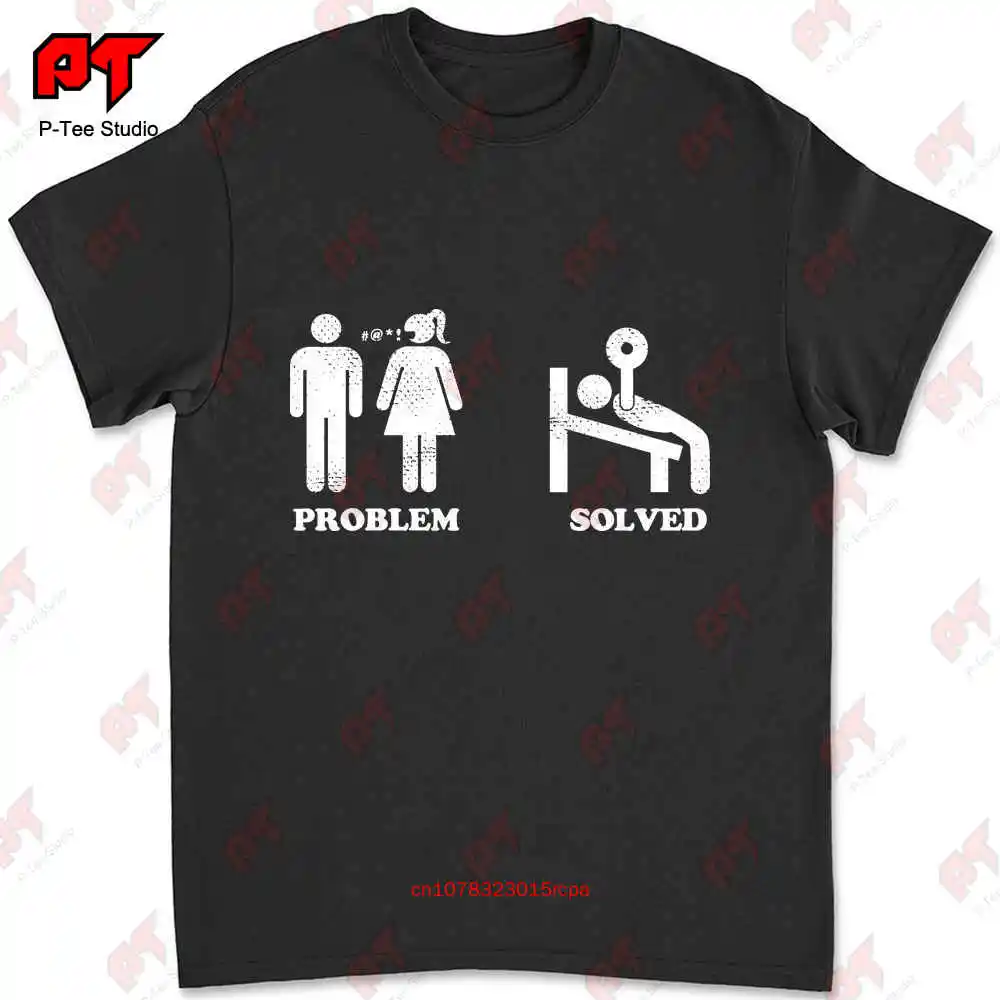 Problem Solved Gym Fitness Bodybuilding Training T-shirt QTTB