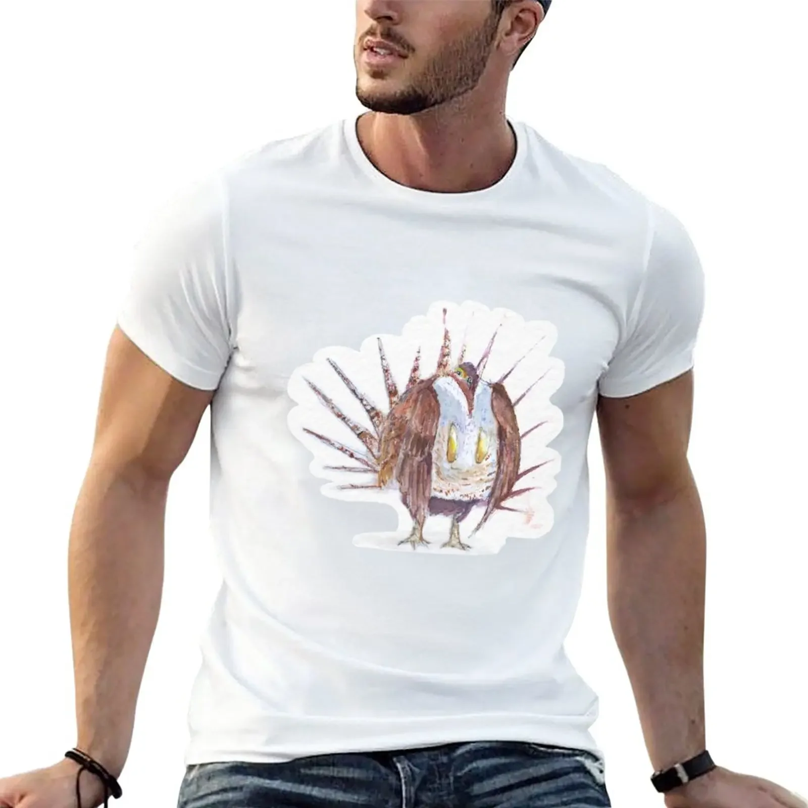 

New Greater Sage-grouse T-Shirt korean fashion anime quick drying shirt quick-drying t-shirt mens champion t shirts