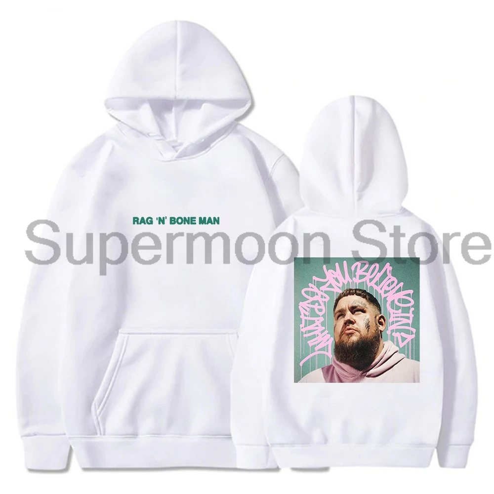 Rag'n'Bone Man What Do You Believe In Album Photo Hoodie Long Sleeve Streetwear Women Men Hooded Sweatshirt Hip Hop Clothes