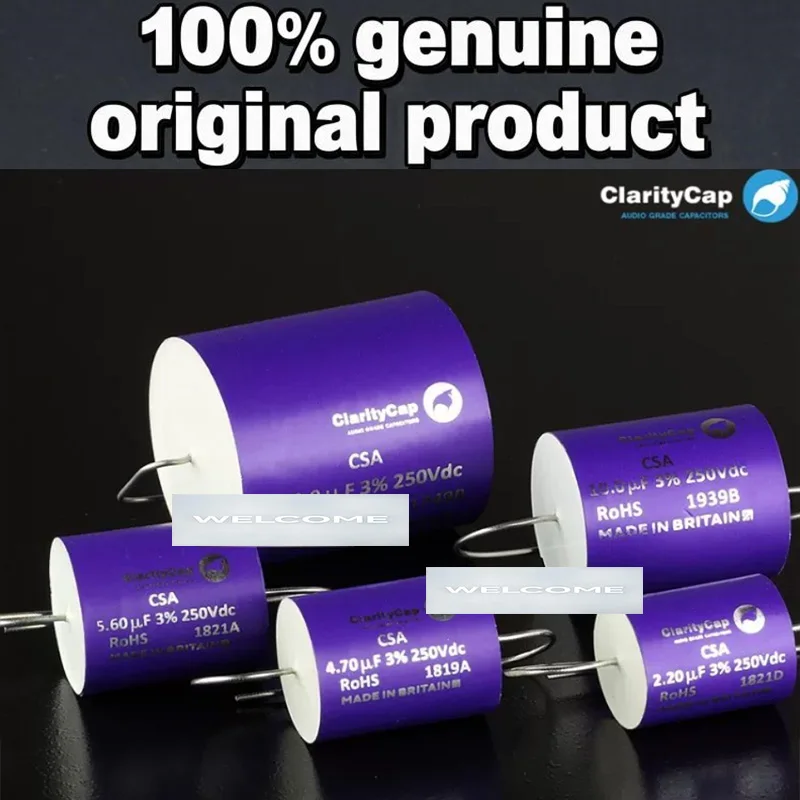 1pcs 100% Original Britain ClarityCap CSA 630V 250V Non polarized frequency division audio coupling MKP capacitor