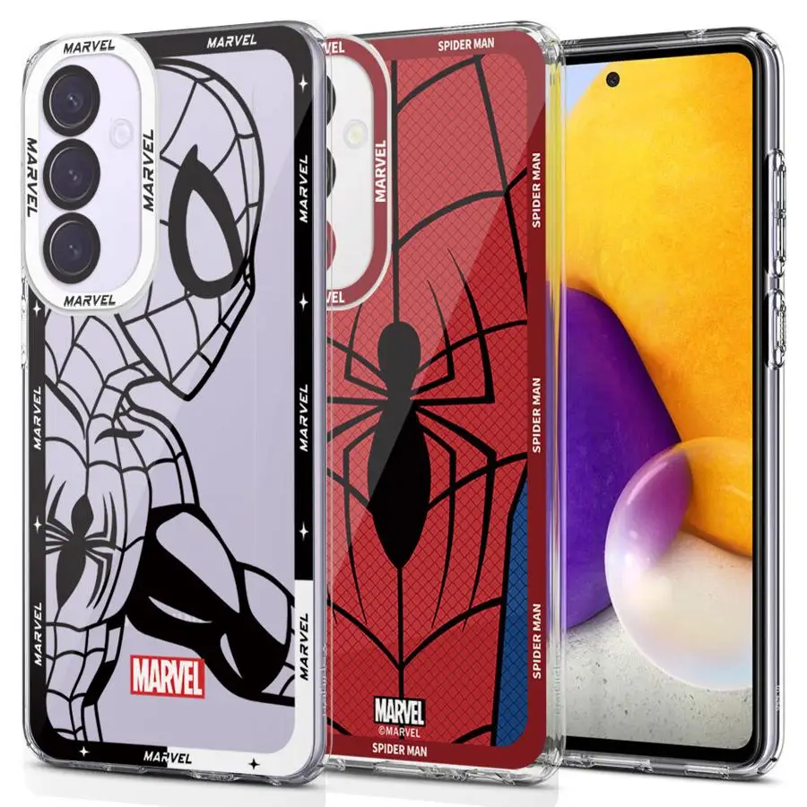 Marvel Spider Man Cool Cover Case for Samsung Galaxy A35 A55A53 A54 A73 A34 A33 A25 A24 A13 A14 A15 Clear Soft Shell