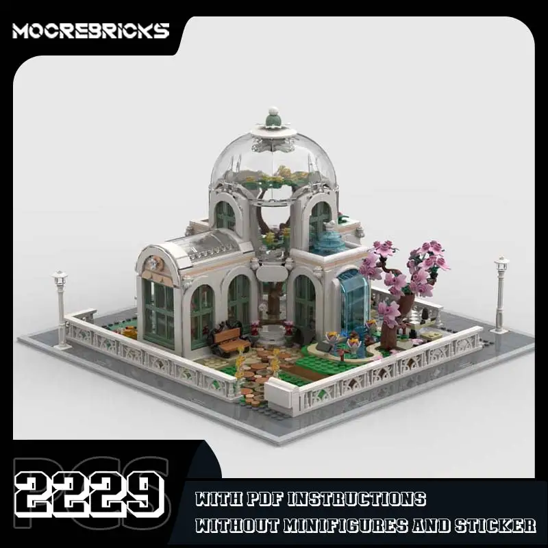 

Popular City Botanical Gardens Central Modular Architecture Building Blocks Small Particle Assembly Model Children's Bricks Toys