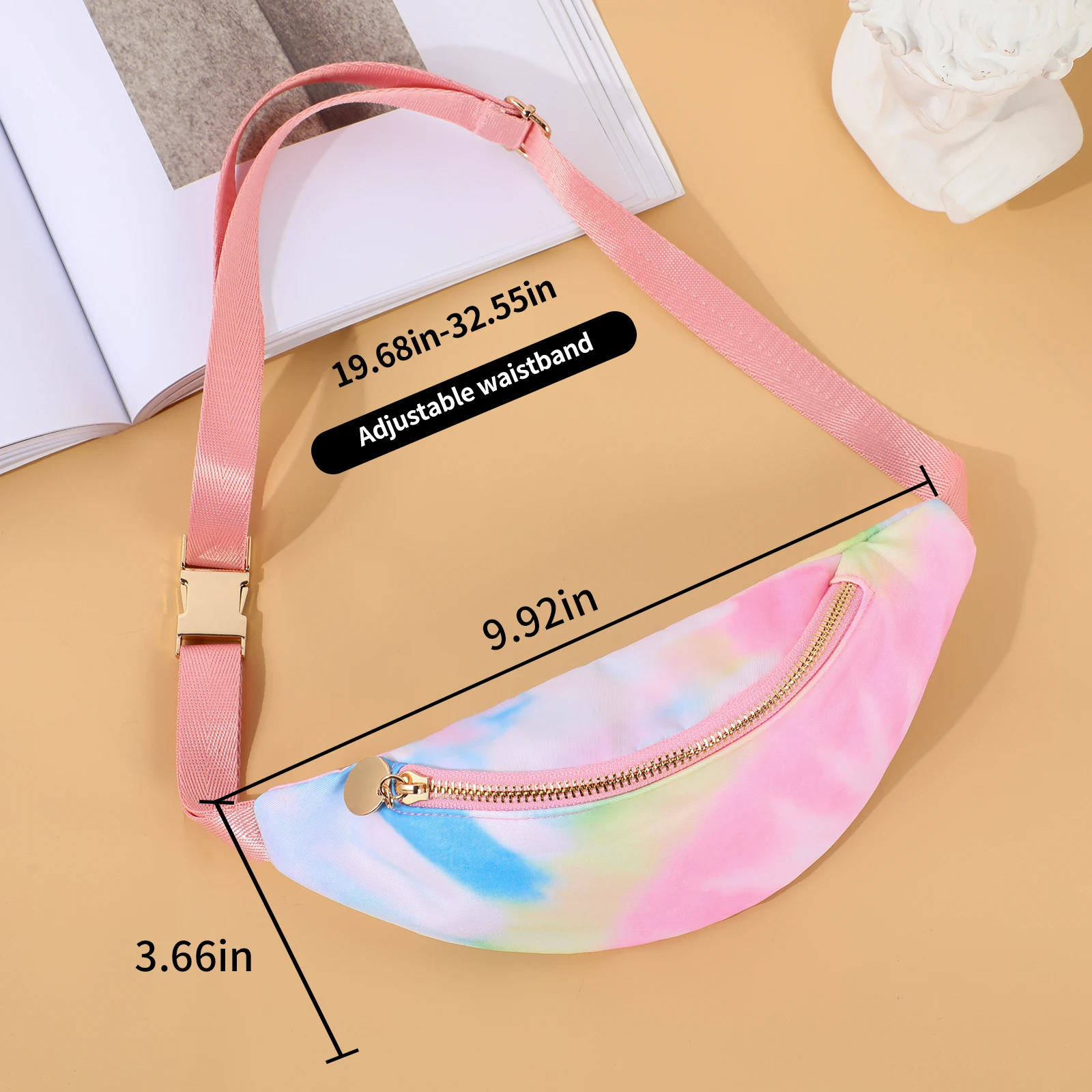 Toddler Fanny Pack Nylon Belt Bag Kid Waist Pack Child Zipper Bum Bag Adjustable Lightweight Multifunction Water-Resistant