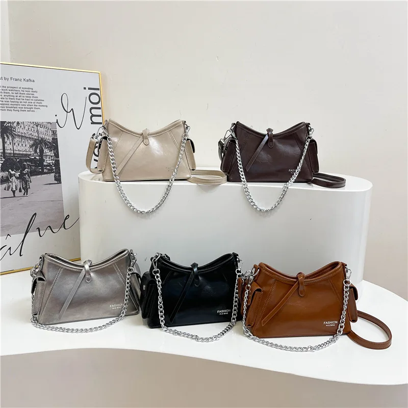 

2025 Women's Minimalist Underarm Bag, Stylish Large Capacity Crossbody Shoulder Bag, Fashionable Tote Handbag New Season