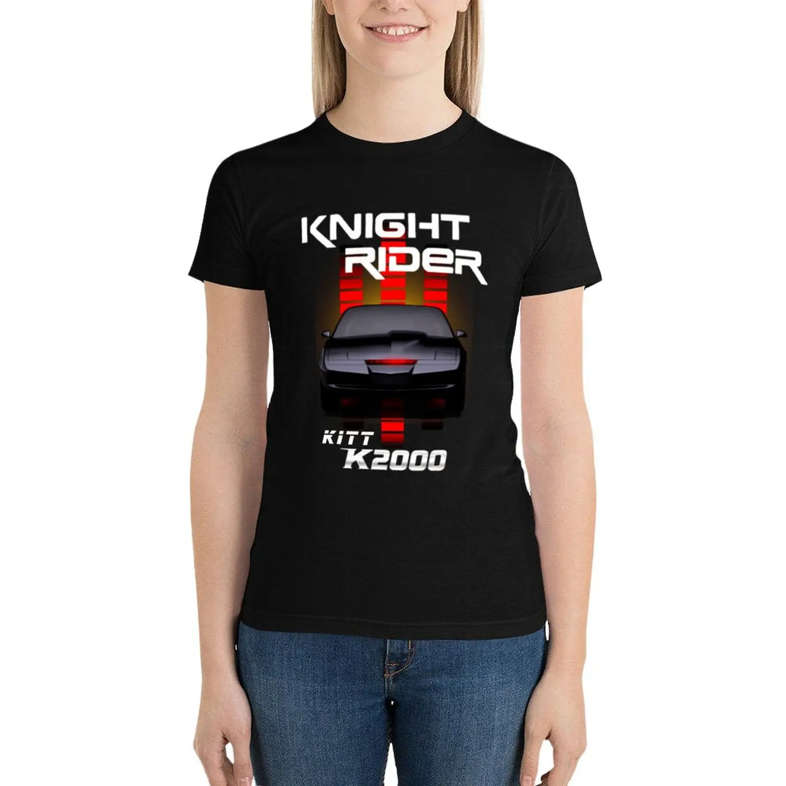 

K2000 knight rider T-Shirt funny Aesthetic clothing tops graphics t shirts for Women graphic