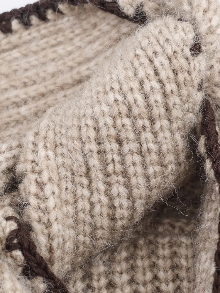 새로운 유럽 스타일 여성 패션 스웨터: 스타일리시하고, 다재다능하며, 몸매를 돋보이게 하며, 리본 디테일로 장식되어 있습니다.